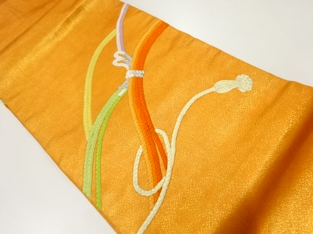 JAPANESE NAGOYA OBI / WOVEN KUMIHIMO CORD PATTERN